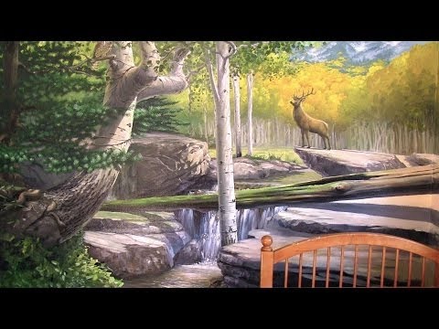 How To Paint A Forest Mural - PART 2