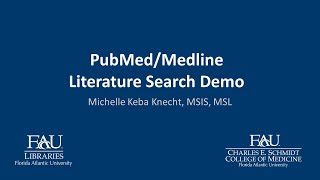 PubMed/Medline Literature Search Demo