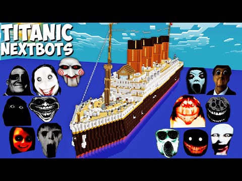 Tesla Craft - SURVIVAL GIANT TITANIC BASE JEFF THE KILLER and SCARY NEXTBOTS in Minecraft Gameplay -  Coffin Meme