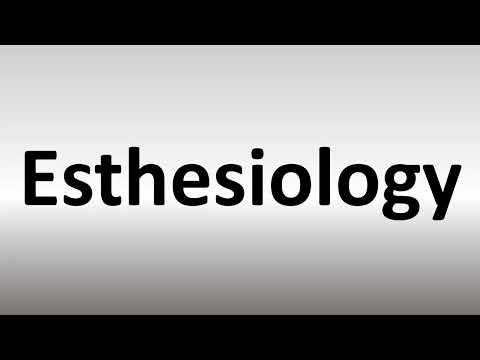 How to Pronounce Esthesiology