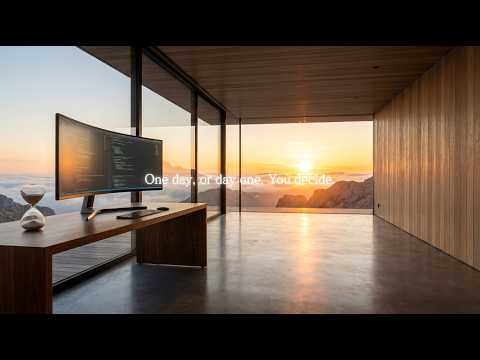 Deep Focus  Sunrise Sea of Clouds & Modern Cliffside Studio (No Lyrics)