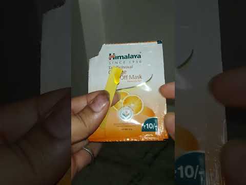 Himalaya Peel-Off Orange  Mask| pH Testing Pass Or Not 🍊 #ytshorts #facewash #skincare #himalaya