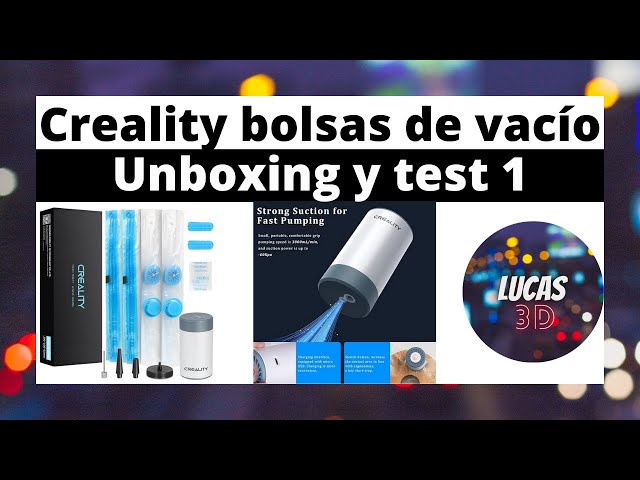 Vídeo relacionado con YOOPAI Kit de bolsas de vacío para filamento de impresora 3D con bomba automática, 20 bolsas de almacenamiento extra grandes (38 x 33 cm) compatibles con filamento Bambu Lab de 1,75 mm