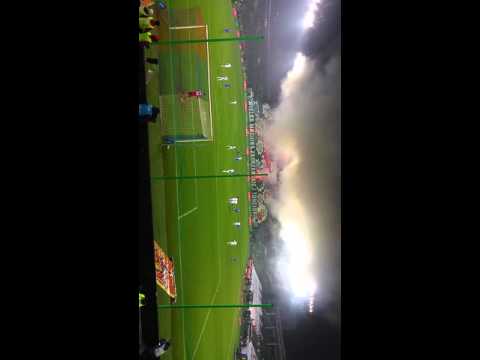 Odpalenie rac na derbach