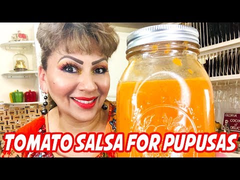 Tomato Salsa for Salvadorian Pupusas
