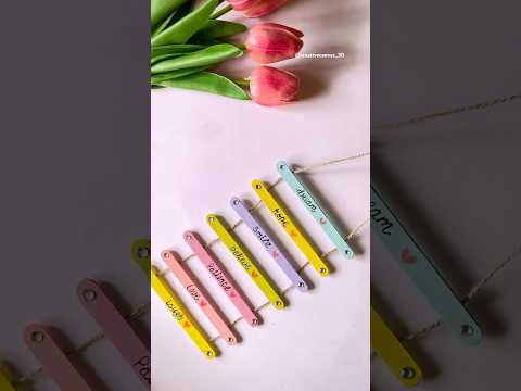 DIY home decor ideas with ice cream sticks 🌼 #shorts #shortsfeed