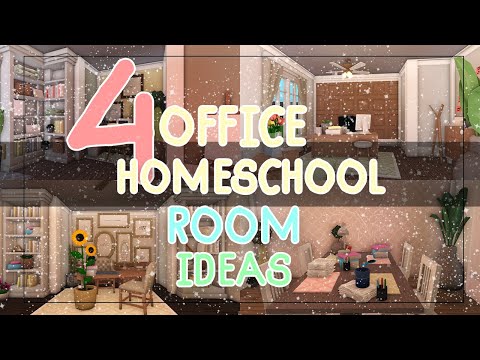 Bloxburg | 4 Homeschool/office room ideas