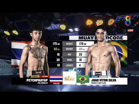 João Vitor (Bahia) VS Petchphayap - MUAY HARDCORE - 2020.08.01