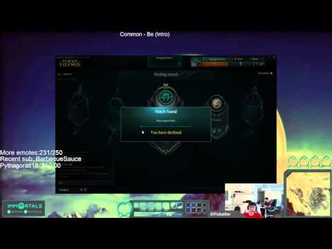 Pobelter declines the queue - League of Legends