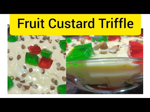 Fruit Custrad Triffle Recipe by Cooking With Arshia ||