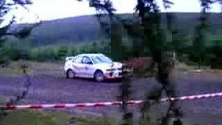 preview picture of video 'Speyside Stages Rally 2007, SS7 Cats Craig'