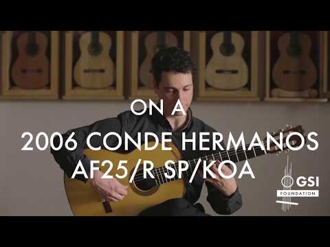Paco de Lucia's "Farolillo de Feria" played by Grisha Goryachev on a 2006 Conde Hermanos AF25/R Koa