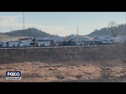 Massive pileup in western Wisconsin | FOX6 News Milwaukee