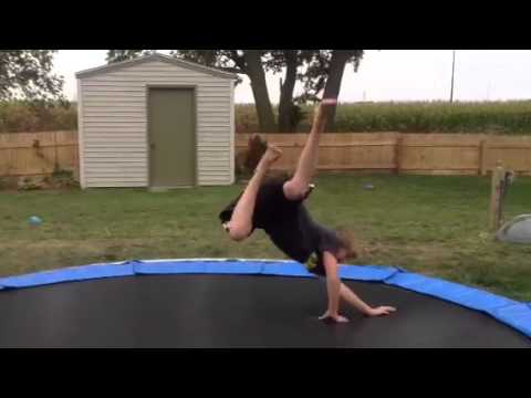 Trampoline quad backflips!!