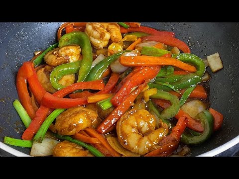 Shrimp & Bell Peppers (ready in 5 minutes) Shrimp & Vegetables Stir Fry