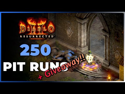 BIG Find in the Pit! + GIVEAWAY!! 250 Runs with FoH Paladin - Diablo 2 Resurrected