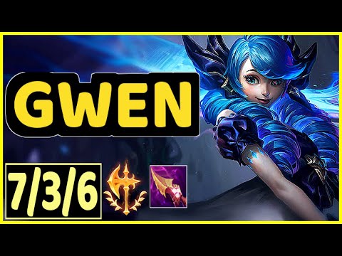 GWEN VS YORICK - 7/3/6 KDA TOP GAMEPLAY