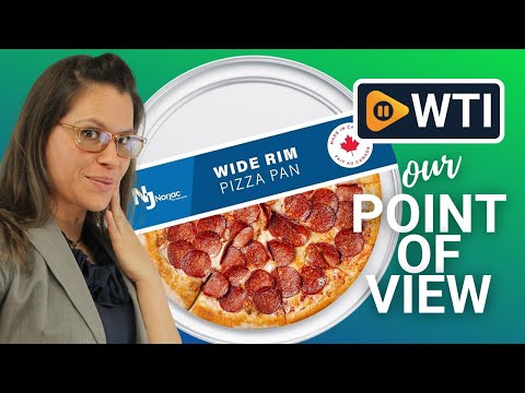 Wide Rim Aluminum Pizza Pan. 9"" Baking - WTI product video review