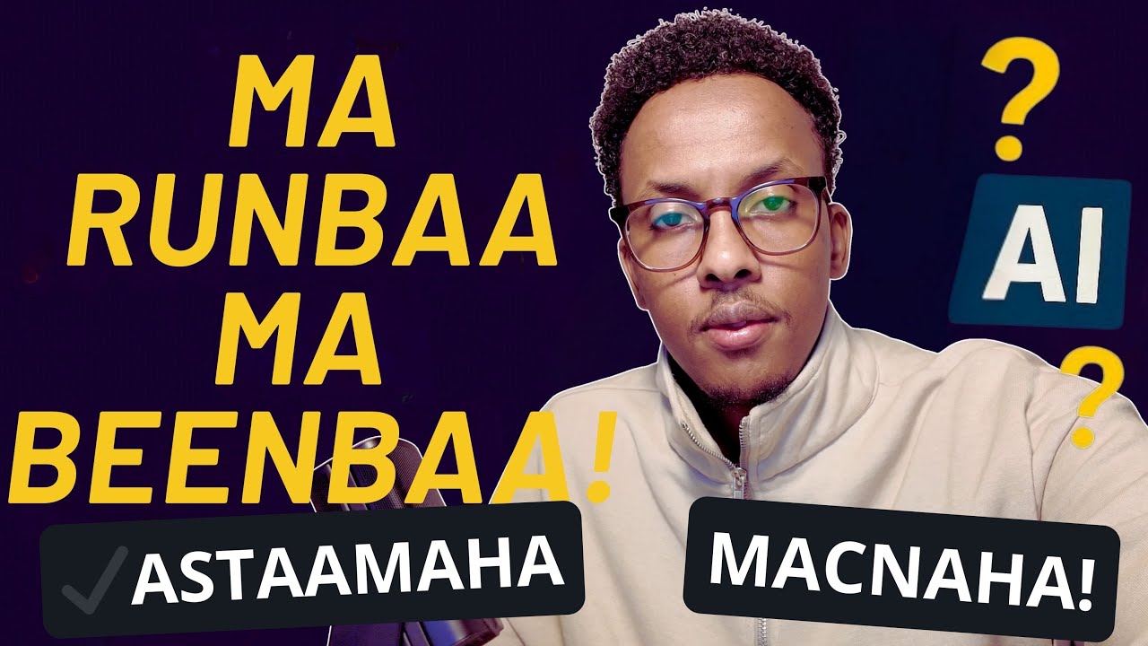 FIIDIYOW BEEN ABUURA SIDEE LOO GARTAA!