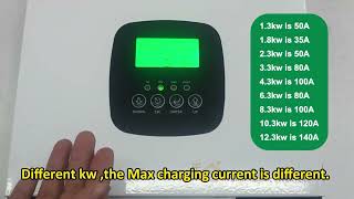 How To Set Charging Priority And Mains Charging Current On Hybrid Inverter?
