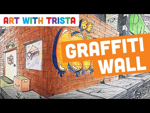 Graffiti Wall 2 Point Perspective Art Tutorial - Art With Trista