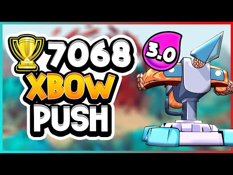 🏆7068 Top 2000 Ladder Push with 3.0 Xbow Cycle — Clash Royale