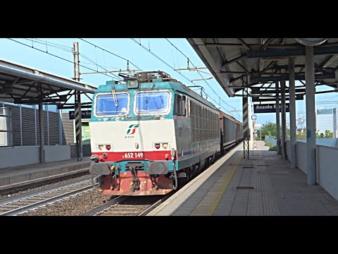 [HD - Treni] STROMBAZZATA E652.149 XMPR Mercitalia Rail + Treno Merci in transito ad Anzola Emilia!