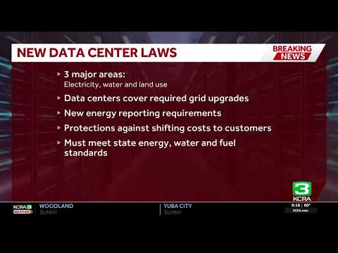 Gov. Newsom signs 7 bills aimed at regulating data centers