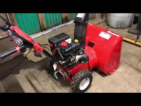 How to start a MTD yard machine snow thrower