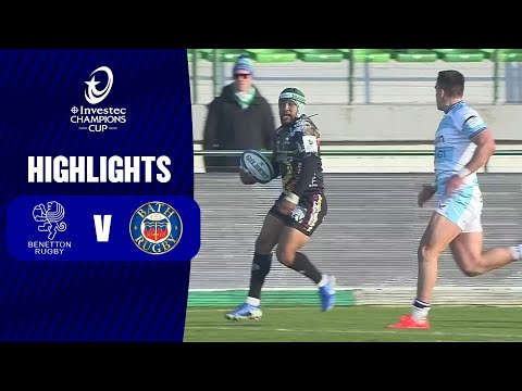 Extended Highlights - Benetton Rugby v Bath Rugby Round 2 | Investec Champions Cup 2024/25