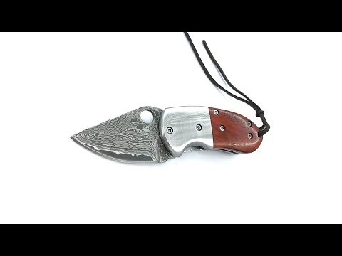 NAVAJA MINI DE ACERO DAMASCO SHOOTEY - ACERO DE DAMASCO