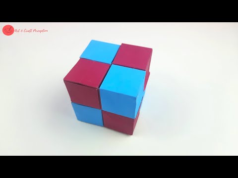 How To Make An Infinity Cube (Easy Tutorial) | Origami Infinity Cube - No Tape Or Glue