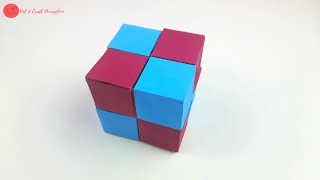 How To Make An Infinity Cube (Easy Tutorial) | Origami Infinity Cube - No Tape Or Glue