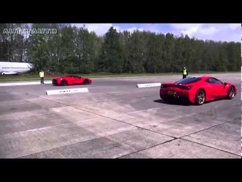 Ferrari 458 Speciale VS LaFerrari | Drag Race VMAX200