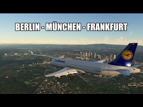 Im Lufthansa A320 durch Deutschland! Flight Simulator Shared Cockpit!