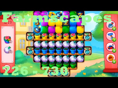 Farmscapes Level 726 - 730 HD Gameplay Walkthrough |  3 - match game | android | ios | pc | app