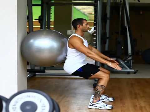 Ball squat