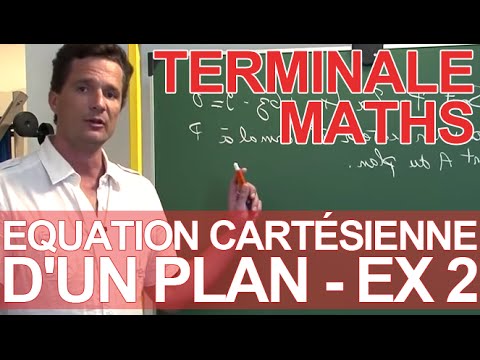 comment trouver equation cartesienne d'un plan