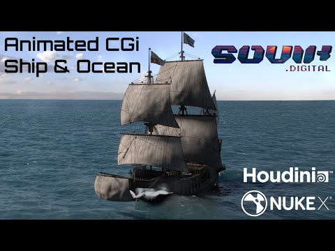 Animated CGi Ship & Ocean