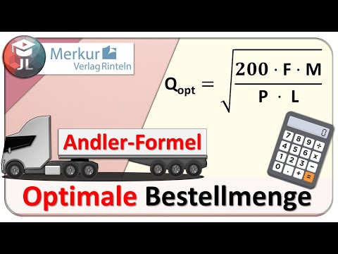 Optimale Bestellmenge berechnen [Andler-Formel]