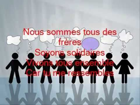 Chanson de solidarité :  Nous sommes tous des frères