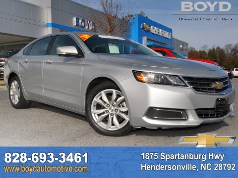U7428 - 2016 Chevrolet Impala LT 2LT - Silver Ice Metallic