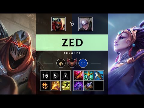 Zed Jungle vs Diana - EUW Grandmaster Patch 25.12