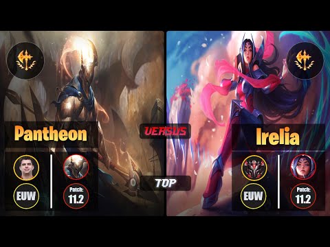 Bwipo PANTHEON (Top) [Conqueror] VS IRELIA - Grandmaster EUW Patch 11.2