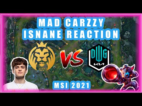 MadLions Carzzy ISNANE Reaction Time 🤩 MSI 2021 | DK vs MAD
