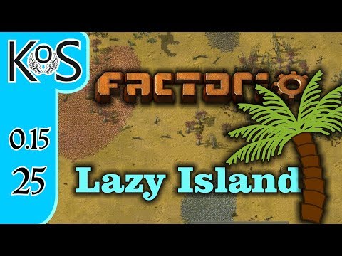 Factorio 0.15 Lazy Bastard Achievement Ep 25: PRODUCING PROCESSING UNITS - Lazy Island, Let's Play