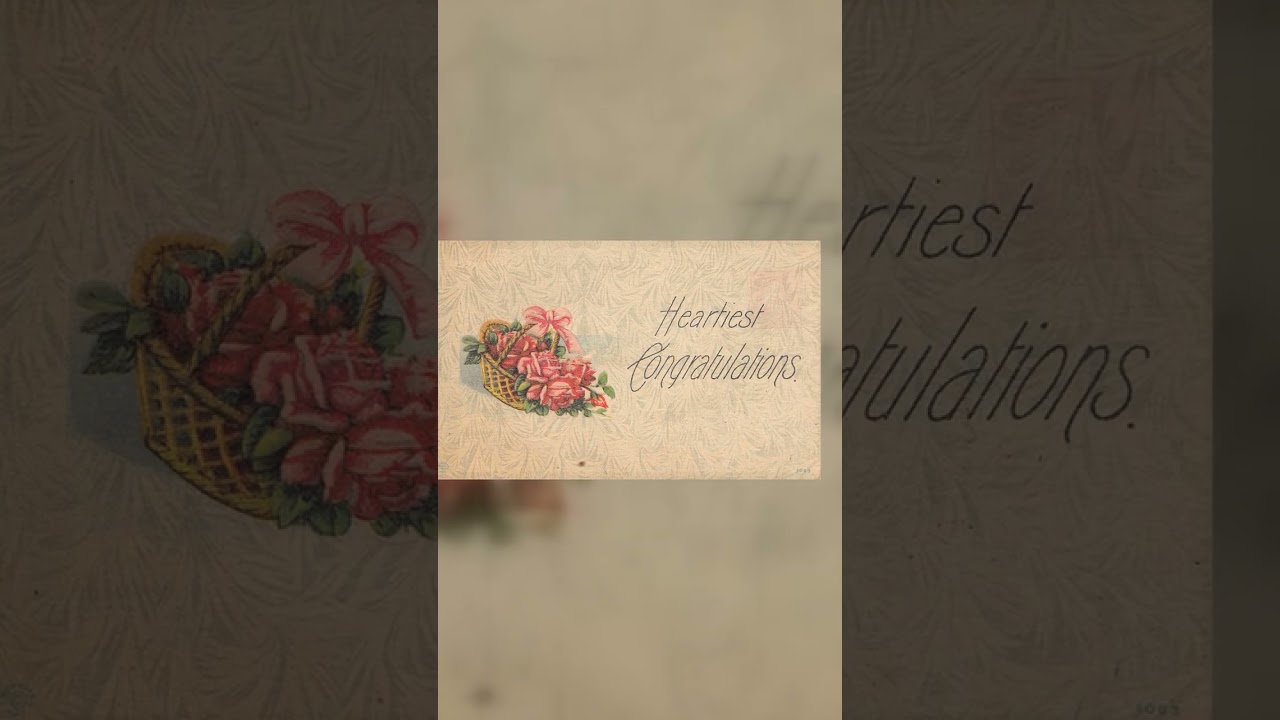 Heartiest Congratulations, Divided Back Postcard, South Dakota, 1911 Video