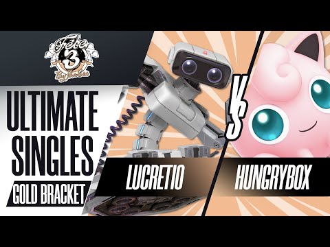 Lucretio (R.O.B.) vs Hungrybox (Jigglypuff) - Ultimate Singles Gold Bracket Losers Finals - Fête 3: