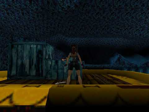 Tomb Raider 2 The Deck - glitch on inflatable raft