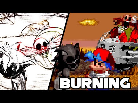 Burning Mock-up Animation Mod | FNF VS. Sonic.Exe 2.5/3.0